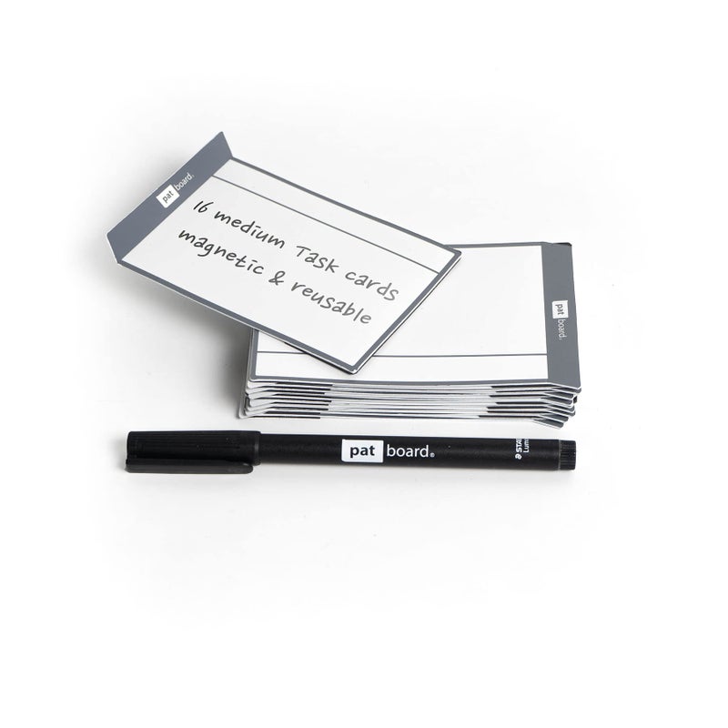 PATboard Scrum Board and Kanban Board Medium TASKcards Magnetic - Grey - Image 1